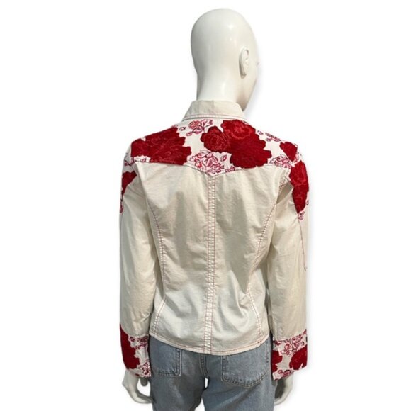 Coastal owgirl ockabilly mbroidered utton own - Picture 3 of 11